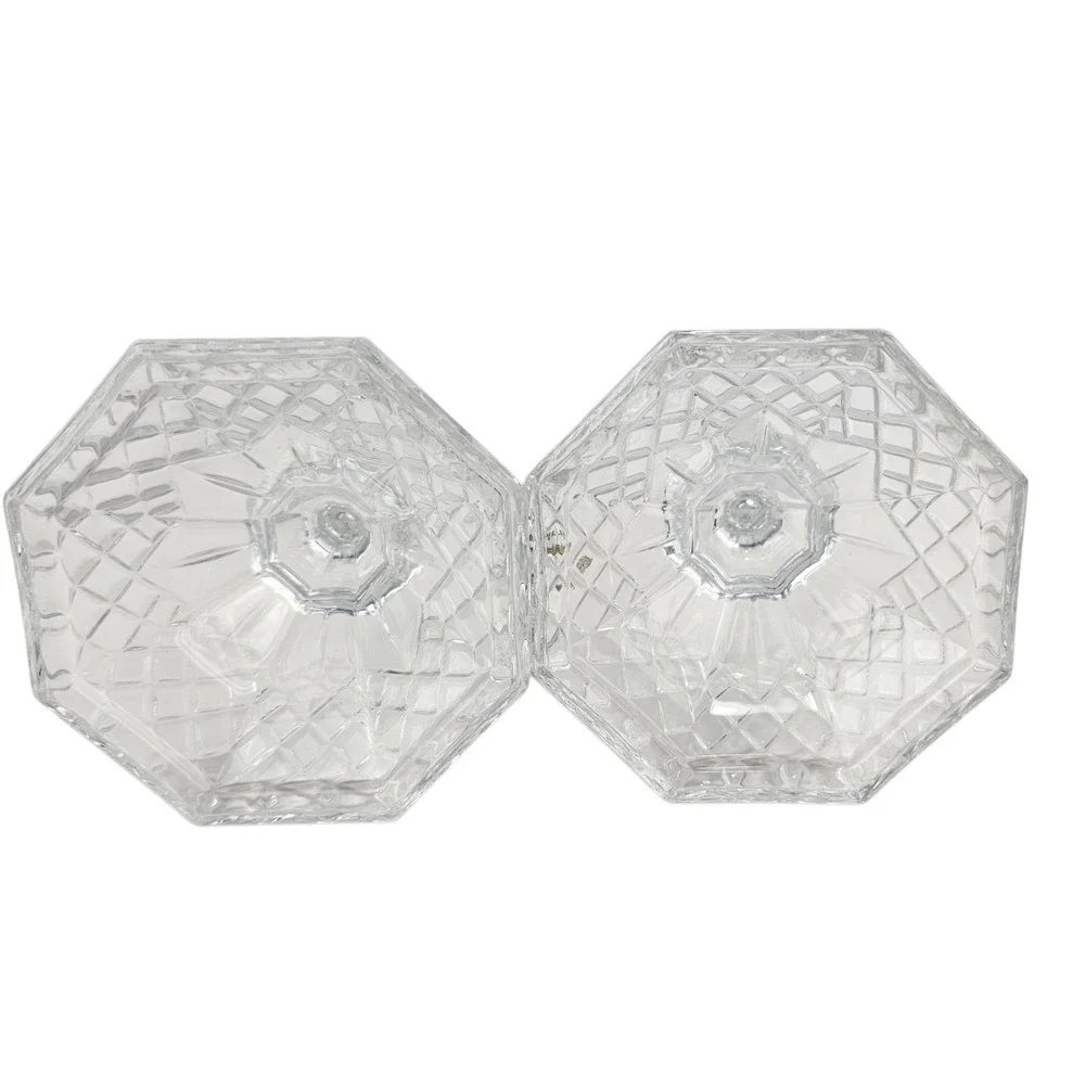 Crystal Glass Candlestick Holders Set Home‎ Decor Table Centerpiece